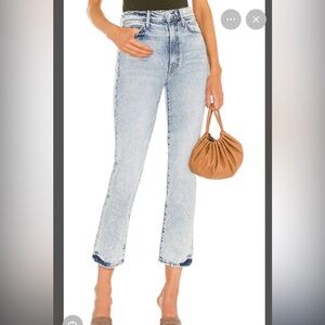 MOTHER The Swooner Rascal Ankle Jeans Signs & Symbols Sz 31 Straight Crop